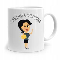 Kubek Prezent Dla Szefowej Najlepsza Szefowa Z Nadrukiem Ze Zdjęciem
