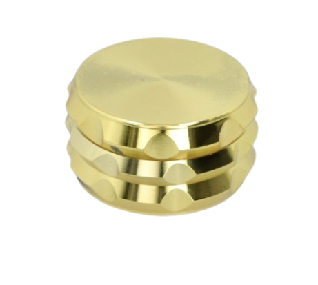 Crusher Grinder Młynek do Tytoniu Ziół CBD Złoty z Chromowanym Wykończeniem na Arena.pl