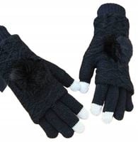 RĘKAWICZKI DOTYKOWE DAMSKIE OCIEPLANE DO TELEFONU