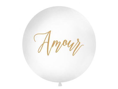 Balon 1 m, Amour, biały na Arena.pl