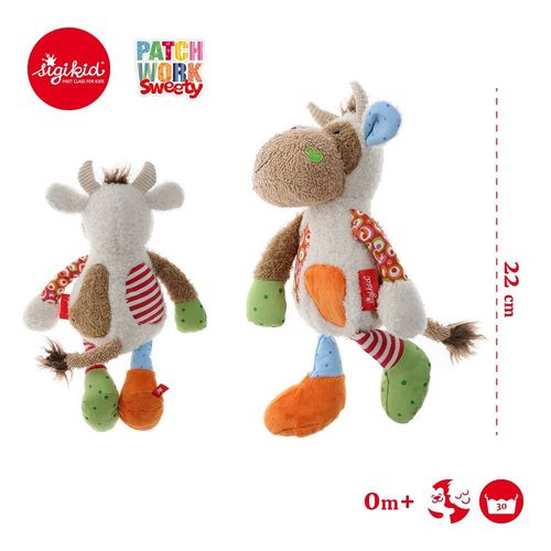 SIGIKID - Biała krówka 28 cm Patchwork Sweety na Arena.pl