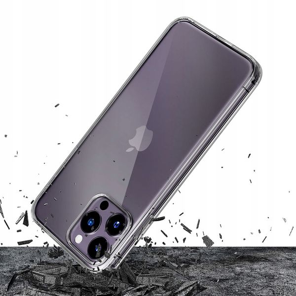 Silikonowe etui na Apple iPhone 15 Pro Max - 3mk Clear Case zdjęcie 3