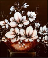 60CM 50CM OBRAZ ŚCIENNY MAGNOLIA III WAZA DRUK PŁÓTNO