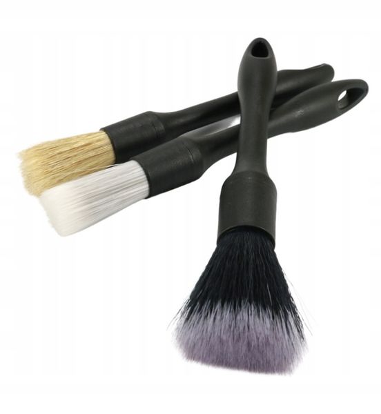 PĘDZLE PĘDZELKI DETAILINGOWE DO KOKPITU WNĘTRZA AUTA ZESTAW TRZY RODZAJE zdjęcie 10