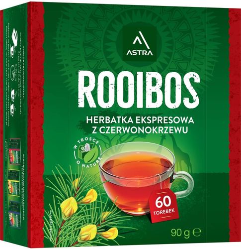 Astra Rooibos 60 torebek herbata ekspresowa czerwonokrzew na Arena.pl