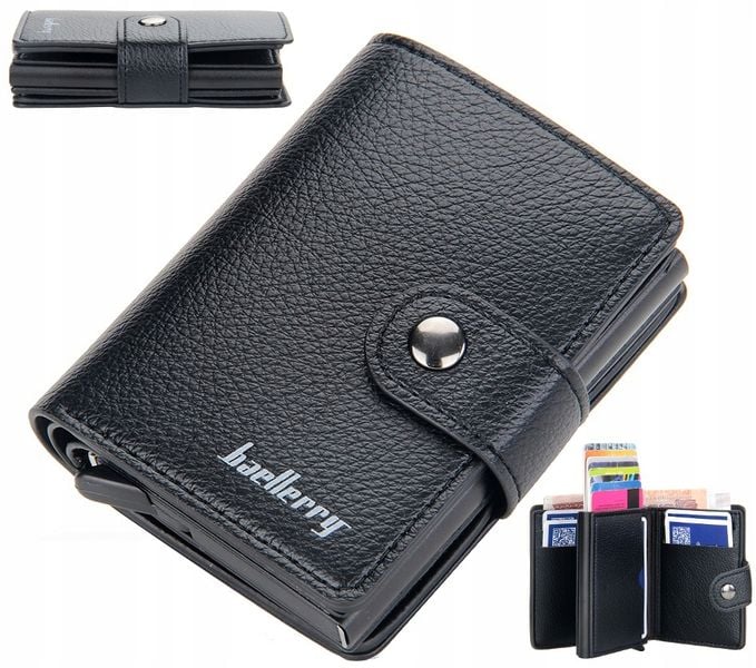 Skórzany Wizytownik Portfel Męski Etui Na Karty zdjęcie 5