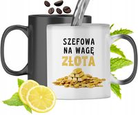 Kubek Magiczny Dla Szefowej Zmieniający Kolor Z Nadrukiem Ze Zdjęciem