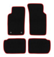 Dywaniki welurowe CARLUX-RED do Ford Sierra 1982-1993 czarne/czerwone