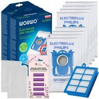 8x Worki do odkurzacza Electrolux Elektrolux Philips + Filtr Hepa + Zapach