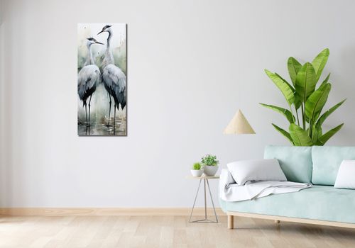 Obraz 40x100cm Tańczące Czaple na Arena.pl