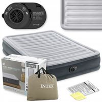 Materac Dmuchany Dwuosobowy Łóżko z Pompką 230V do Spania Intex