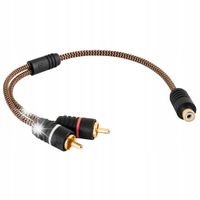 ADAPTER ROZDZIELACZ DO KABLA SUBWOOFEROWEGO RCA F - 2x RCA M PROSON ARCTIC