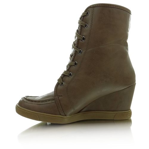 Botki sznurowane 08134 KHAKI - 40 na Arena.pl