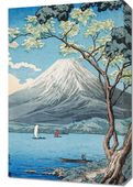 Obraz 40x60cm Mount Fuji from Lake Yamanaka, Takahashi Japoński Vintage