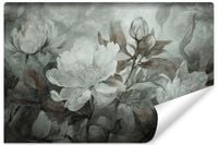 Fototapeta Do Sypialni KWIATY Abstrakcja Beton Styl Vintage 135cm x 90cm