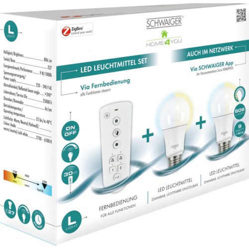 Zestaw żarówek Schwaiger HALSET200 E27 9W ZigBee na Arena.pl