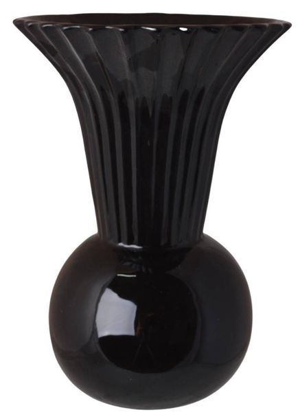 Wazon ceramiczny czarny zdjęcie 1