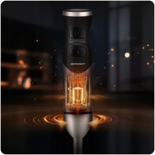 Blender ręczny 1500W czarny Berdsen tytanowe ostrza wielofunkcyjny 6w1 na Arena.pl