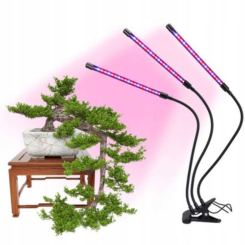 3x LAMPA LED DO WZROSTU ROŚLIN 60x LED TIMER TRYBY 27W 1200LM na Arena.pl