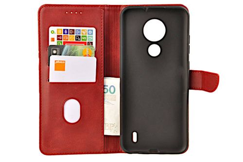 Etui portfel Wallet do Nokia C21 czerwony na Arena.pl