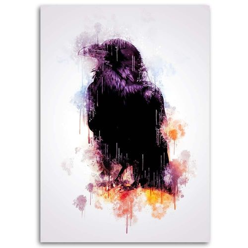 Deco Panel, Czarny kruk 70x100 na Arena.pl