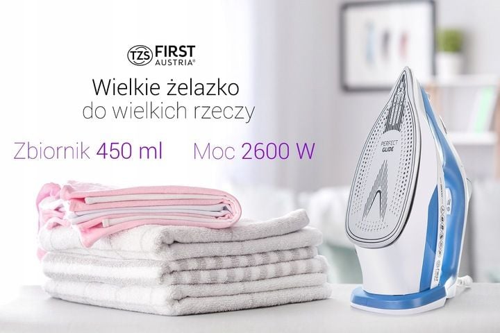 Żelazko parowe BARDZO DUŻE First Austria 2600 W zdjęcie 4