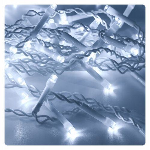 LAMPKI ŚWIĄTECZNE SOPLE Girlanda Świetlna Kurtyna 500 LED Zimny biały na Arena.pl