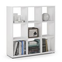 Regał komorowy, ETAP, 100x30x100 cm, biel, mat | TYLETEGOTU