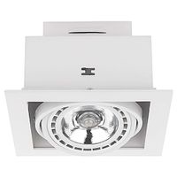 Wpuszczna LAMPA sufitowa DOWNLIGHT 9575 Nowodvorski kwadratowa OPRAWA podtynkowa do zabudowy biała