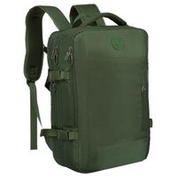 zielony plecak podróżny z miejscem na laptopa i portem usb - peterson