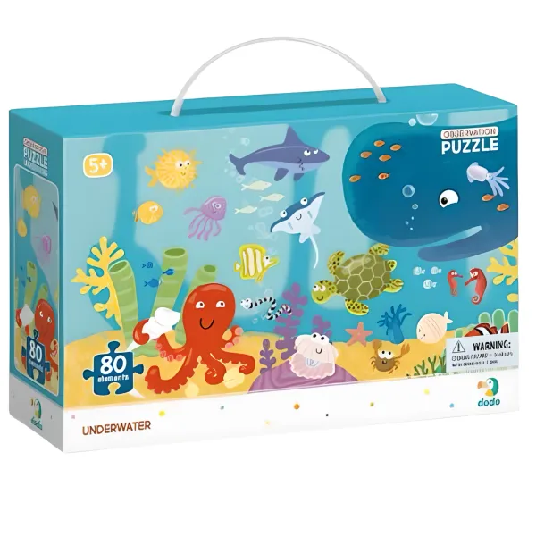 Puzzle obserwacyjne 80 elementów. Ocean zdjęcie 3