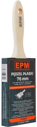 PĘDZEL ANGIELSKI PŁASKI TIMBER 76MM 3'' - E-300-1258 na Arena.pl