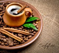 FOTOTAPETA kuchenna ZIARNA KAWY KARDAMON