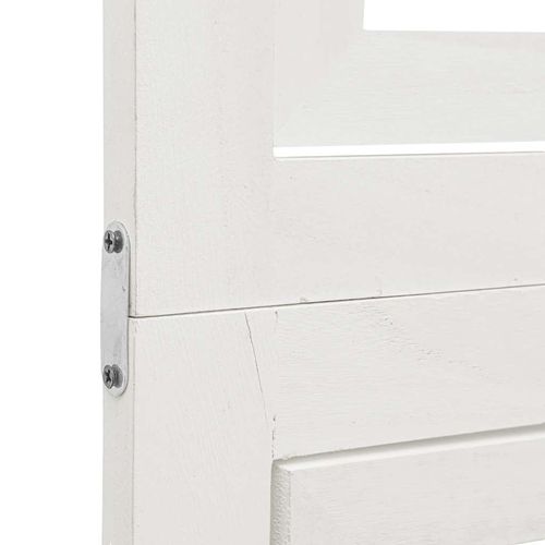 Parawan pokojowy, 3-panelowy, biały, lite drewno paulowni na Arena.pl