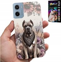 ETUI DO MOTOROLA E15 / G05 - PSIE RASY PSIE WZORY POKROWIEC + FOLIA
