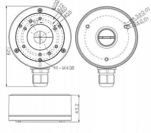 Puszka Adapter do kamer HIKVISION DS-1280ZJ-XS metalowy na Arena.pl
