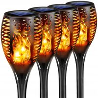 Lampa solarna wbijana ARSA GO czarny 50 cm 4 szt.