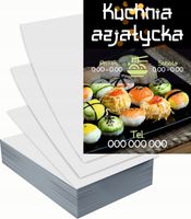 Ulotki A5 reklamowe firmowe 100 szt projekt w cenie kuchnia azjatycka