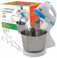 MOCNY MIKSER RĘCZNY Z MISĄ ROBOT KUCEHNNY 2,5L