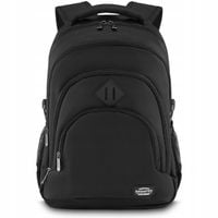 Duży plecak szkolny męski czarny sportowy z miejscem na laptopa 17” ZAGATTO