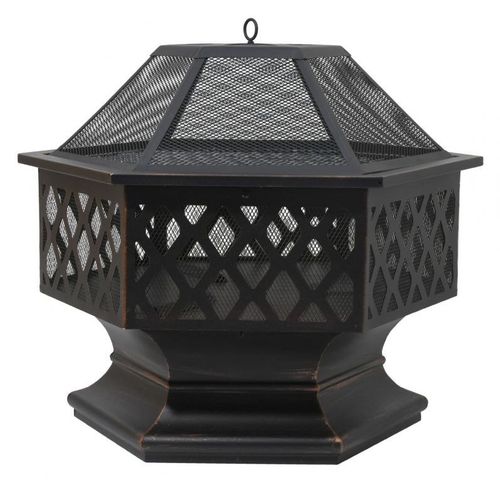 CATARRA HEXAGON Kominek z pokrywą, 60,5 x 70 x 62,5 cm na Arena.pl