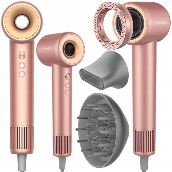 Mocna Suszarka do Włosów COSHARE EssenceRing SuperFlow1 PRO Jonizacja 1600W zdjęcie 1