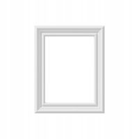 RAMKA ŚCIENNA SZTUKATERIA LISTWA TWARDA BIAŁA VINCENT 40x50 cm
