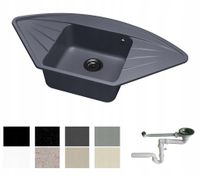 ZLEW ZLEWOZMYWAK GRANIT 8 kolorów 99x52 + SYFON