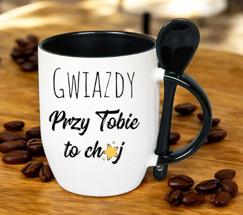 KUBEK Z ŁYŻECZKĄ PREZENT DZIEŃ KOBIET DLA KOLEŻANKI DZIEWCZYNY MAMY WZORY na Arena.pl