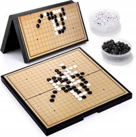 GRA PLANSZOWA GO GOBAN ZESTAW SKŁADANY DO GOSU PIONY EDUKACYJNA GRY NAUKA