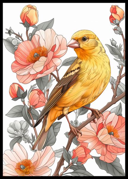 Plakat 42x59,4cm Wiosenny Śpiewaczek zdjęcie 2