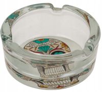 Popielniczka z Czaszką Szklana