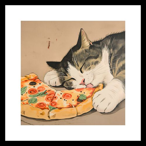 Plakat 30x30cm Pizza Dla Kota na Arena.pl