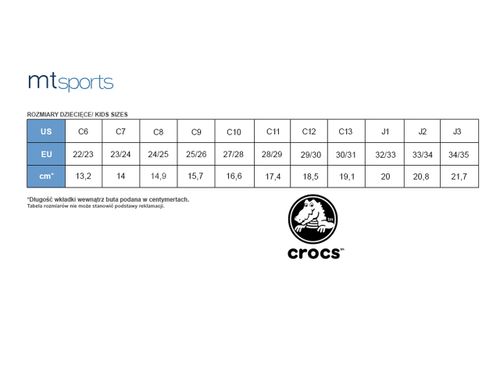 Klapki Crocs Fun Lab 206176-8C1 - 34/35 na Arena.pl